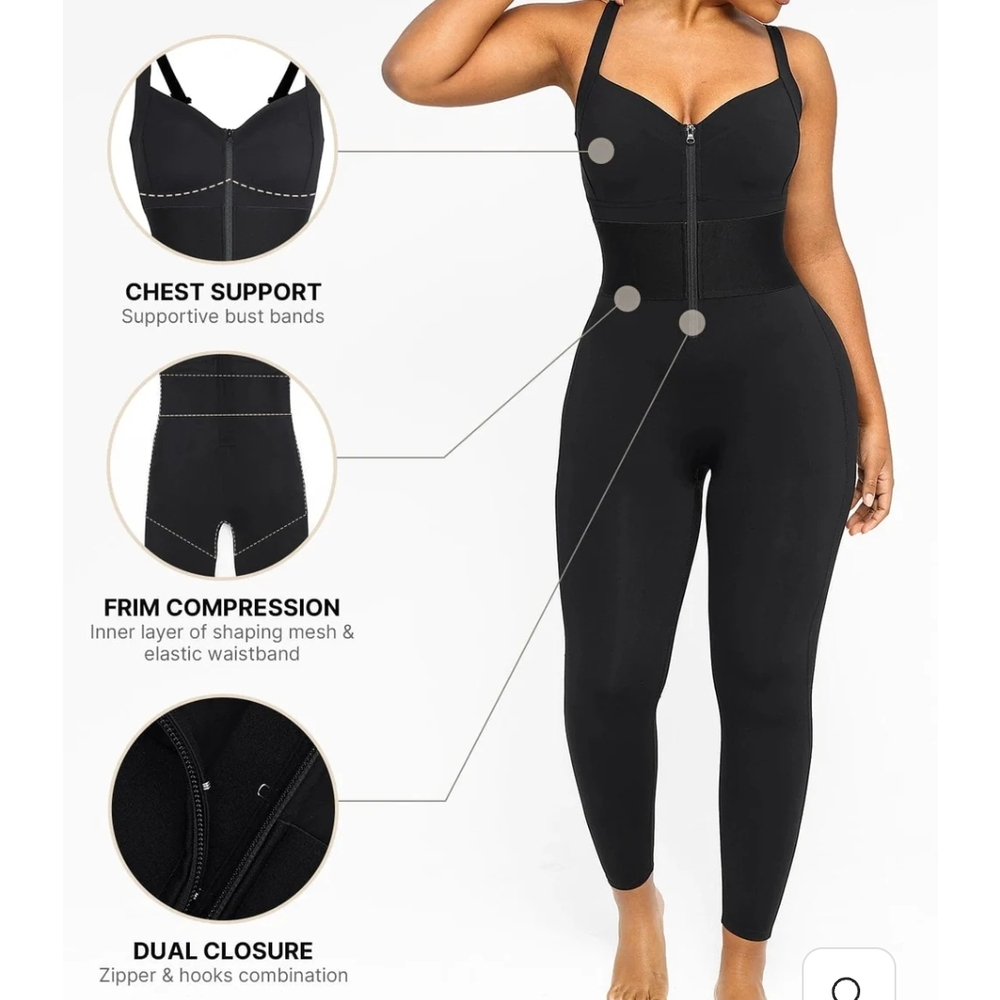 Black Compression Jumpsuit